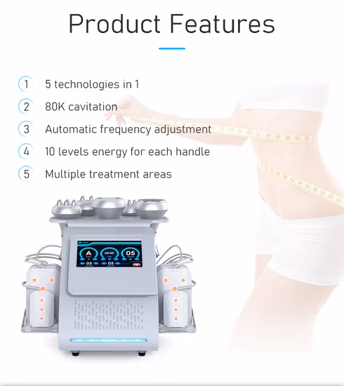 Portable 40K 80K Vacuum Cavitation Machine System RF Lipo Laser Fat Removal Health Care Body Slimming Weight Loss Beauty Equipment