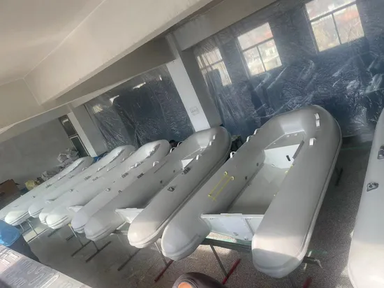 China Lanzhou Factory 3.9m Orca Hypalon High Speed Fiberglass Aluminum Alloy Rigid Hull Hyperlon Rib390 Inflatable Fishing Boat for Ocean