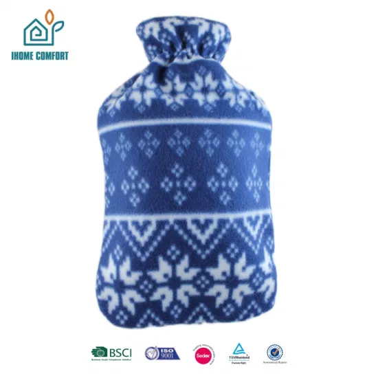 BS Hot Water Bottle Bag with Fleece Cover for Girls Menstrual Pain Winter Warming
