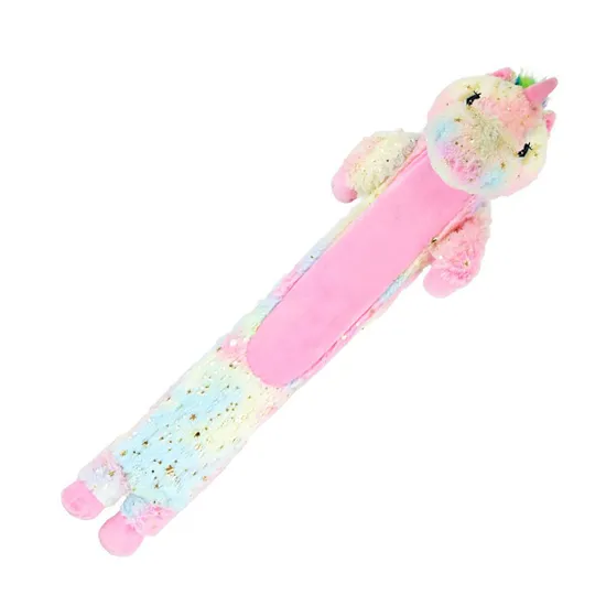 Stuffed Toy Long Hot Water Bottle Rubber Hot Water Bag with Animal Cover 