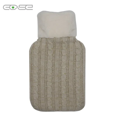 2000ml Hot Water Bag Removable Hot Water Bottle Cover Winter Warmer Anti