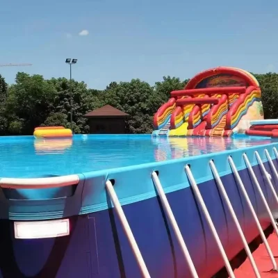 2023 Hot Inflatable Pool Steel Frame Swimming Pool for Water Park