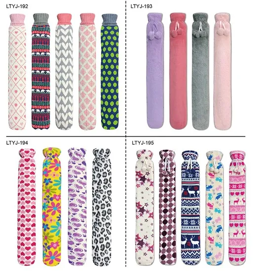 High Quality Hot Water Bag Long 2000ml Water Filling Body Warmer Bag 