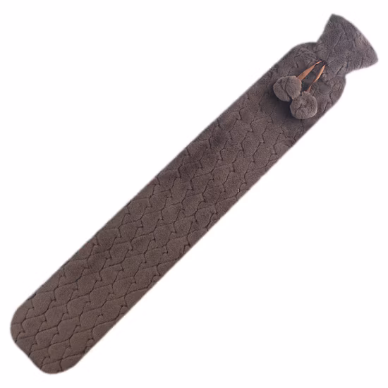 Rubber Hot Water Bottle Long Neck Hot Water Bag Water Filling with Cover
