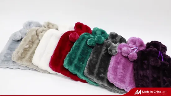 Classics Faux Fur Cover for Hot Water Rubber Bottle Neck Travel Pillow 