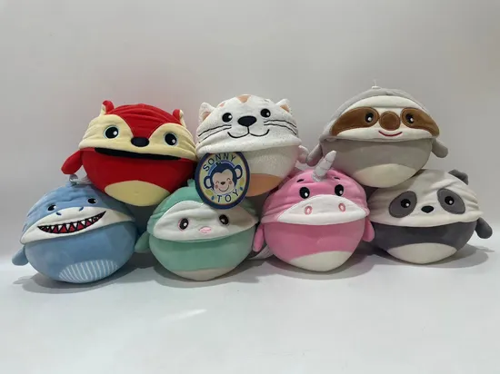 2024 New Reversible Animal Plush Toys Collection Microfiber with Spandex Fabric 