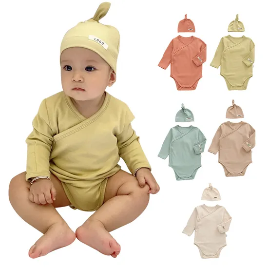 Hot Sales Baby Clothes and Hat Soft 100%Cotton Kids Wear Baby Products 