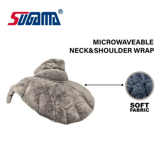 Microwavable Neck Wrap Moist Heating Pad and Cold Compress for Neck Pain Muscle 