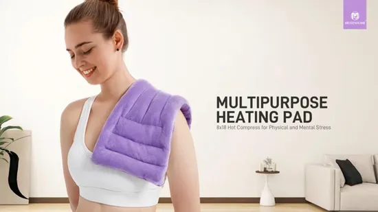 Premium Double Side Herbs Neck Wrap Microwave Heating Pad for Pain Relief 