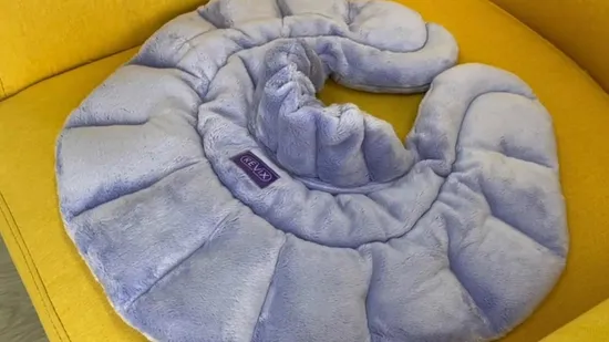 Extra Large Weighted Heating Pad Microwave Heated Neck Wrap with Moist Heat 