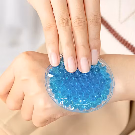 Custom PVC Icepack Cold Compress Gel Small Icepack Customized Repeatedly for Sports Medical Heal Beads Ice Pack 